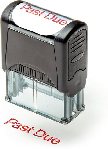 Self Inking Rubber Stamp, Refillable Red Ink Preinstalled - DEPOSITED - 1.4" x 0.51" X (35 x 8mm) in Saudi Arabia