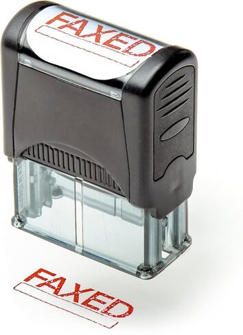 Self Inking Rubber Stamp, Refillable Red Ink Preinstalled - DEPOSITED - 1.4" x 0.51" X (35 x 8mm) in Saudi Arabia