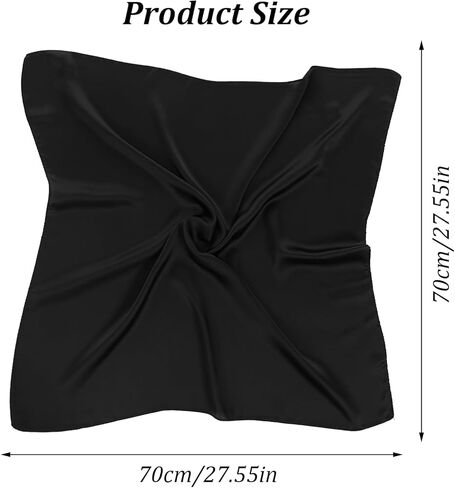 1Pcs Satin Scarf, Lightweight Square Neck Head Scarf Neck Hair Scarfs Head Scarves Fashion Bandana for Woman Man in Saudi Arabia
