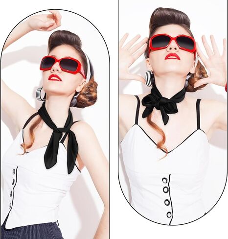1Pcs Satin Scarf, Lightweight Square Neck Head Scarf Neck Hair Scarfs Head Scarves Fashion Bandana for Woman Man in Saudi Arabia