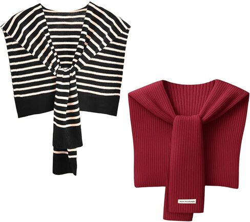 2-Pack Shawls Wraps for Women Lightweight Sweaters for Women Knitted Shawl Shoulder Tops Travel Scarf Fashion Accessories in Saudi Arabia