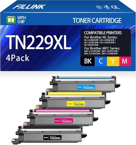 TN229XL لـ Brother Toner Cartridges TN229 TN229XL المستخدمة مع MFC-L3780CDW HL-L3280CDW MFC-L3720CDW HL-L3220CDW HL-L3295CDW HL-L8245CDW FLITER in Kuwait
