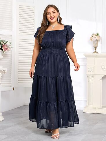 فستان طويل مقاس كبير للنساء - فستان زفاف رسمي لربيع 2025 بدون أكتاف لحفلات الكوكتيل in Kuwait