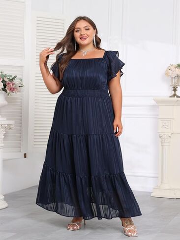 فستان طويل مقاس كبير للنساء - فستان زفاف رسمي لربيع 2025 بدون أكتاف لحفلات الكوكتيل in Kuwait