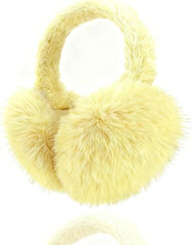 Ear Muffs for Winter Women Adjustable Faux Fur Earmuffs in Kuwait