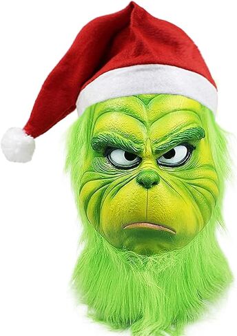 WPOZD Christmas Cosplay Mask, Christmas Costume Latex Mask Adult,Christmas Cosplay Costume Accessories Mask (Gloves-2) in Saudi Arabia