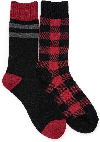 MUK LUKS mens Wool Socks (2 Pair Pack) in Saudi Arabia