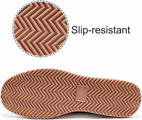 Women's Leather Shiny Metal Chain Platform Slip On Loafers Retro Round Toe Thick Sole Lightweight Casual Shoes Non Slip Comfort Walking Work Shoes for Daily Walking Office in Saudi Arabia