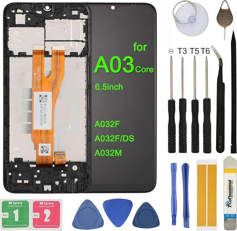 LCD Screen Replacement for Samsung Galaxy A03 SM-A035F SM-A035F/DS SM-A035M SM-A035G Assembly LCD Display Touch Screen Digitizer with Tools Adhesive in Kuwait