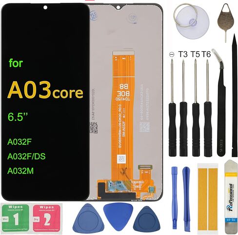 LCD Screen Replacement for Samsung Galaxy A03 SM-A035F SM-A035F/DS SM-A035M SM-A035G Assembly LCD Display Touch Screen Digitizer with Tools Adhesive in Kuwait