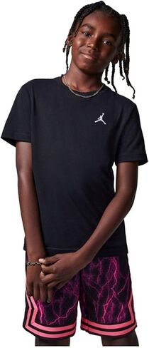 Jordan Big Kids' Jumpman Air Embroidered T-Shirt (Black, 95D266-023) Size Medium in Saudi Arabia