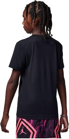 Jordan Big Kids' Jumpman Air Embroidered T-Shirt (Black, 95D266-023) Size Medium in Saudi Arabia