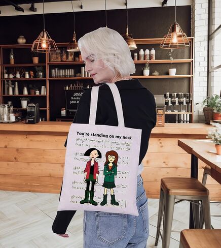G2TUP Daria 90s TV Show Tote Bag Sister Fans Gift You're Standing On My Neck Daria Shoulder Bag Jane & Trent Merch in Saudi Arabia