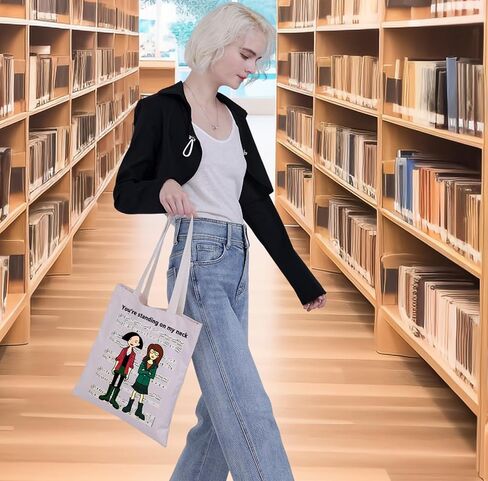 G2TUP Daria 90s TV Show Tote Bag Sister Fans Gift You're Standing On My Neck Daria Shoulder Bag Jane & Trent Merch in Saudi Arabia