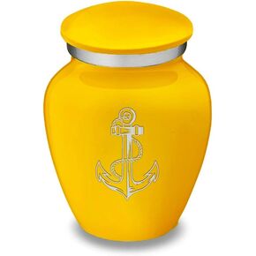 Geturns Embrace Keepsake Anchor Cremation Urns for Human Ashes I Pearl Cobalt Blue Funeral Urn for Men and Women I 3.5 lbs in Saudi Arabia