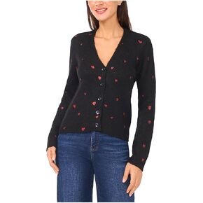 CeCe Womens Foil Heart Cardigan in Kuwait
