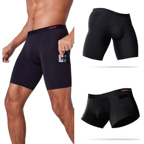 PREDICTION Men’s Utility Pocket Boxer Briefs – Patented Pocket Underwear, Breathable Modal, No Roll-Up Comfort in Saudi Arabia