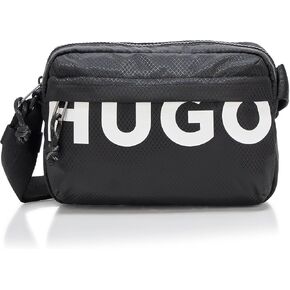 HUGO, Shaun Big Logo Crossbody Bag, Catfish Black, One Size in Kuwait
