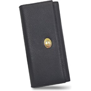 FuninCrea Women's Wallet, PU Leather Ladies Wallet, Trifold Minimalist Wallet With Zipper Pocket for Ladies Girls Travel (Black, S) in Kuwait