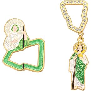 Mexican Cross Enamel Hat Pins - Jesus Christ Inspired Brooch for Caps & Apparel in Saudi Arabia