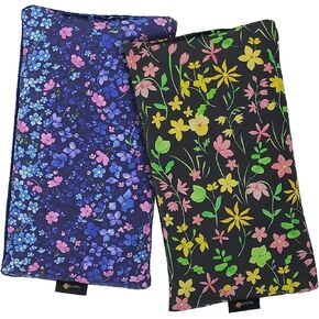 SunnyBay Small Microwave Heating Pad, Microwavable Versatile Cold/Heated Neck and Shoulder Wrap for Back Pain and More, Moist Heat Cotton-Fleece Pad, 6x11 Inches, Meadow & Melody Flowers, Pack of 2 in Kuwait
