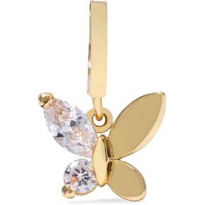 Kate Spade New York Womens One In A Million Butterfly Charm Clear/Gold Clear/Gold One Size in Kuwait