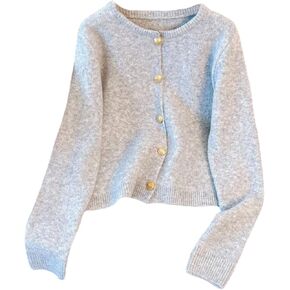 GORGLITTER Women's Button Up Cardigan Sweaters Trendy Fall Long Sleeve Knitted Old Money Sweater in Saudi Arabia