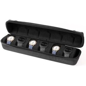 حقيبة سفر مكونة من 6 فتحات، صندوق تخزين منظم بسحاب محمول، للرجال والنساء مع وسادة إسفنجية ناعمة قابلة للضغط باللون الأسود in Kuwait