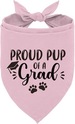 My Mom Graduated Dog Bandana, Puppy Scarf for Graduation Announcement, Graduation Gift for Small Medium Large Dogs, Gift for Dogs Cat Lovers, Dark Blue Pet Dog Bandana in Kuwait