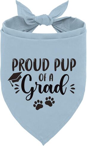 My Mom Graduated Dog Bandana, Puppy Scarf for Graduation Announcement, Graduation Gift for Small Medium Large Dogs, Gift for Dogs Cat Lovers, Dark Blue Pet Dog Bandana in Kuwait