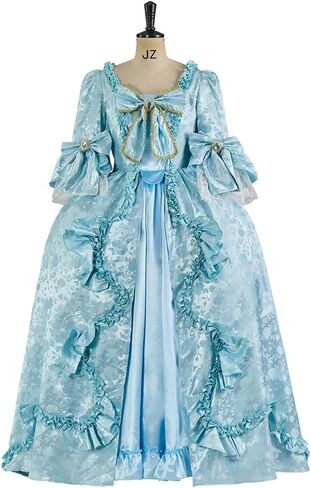 18th Century Victorian Rococo Baroque French Royal Court Queen Marie Antoinette Costume Georgian Dress Ball Gown in Saudi Arabia