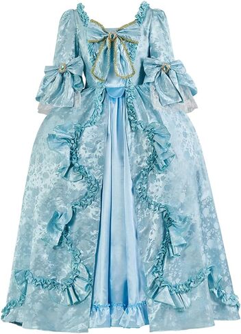 18th Century Victorian Rococo Baroque French Royal Court Queen Marie Antoinette Costume Georgian Dress Ball Gown in Saudi Arabia