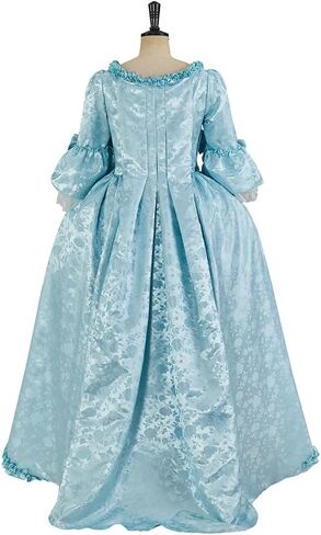 18th Century Victorian Rococo Baroque French Royal Court Queen Marie Antoinette Costume Georgian Dress Ball Gown in Saudi Arabia