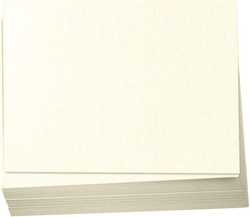 Hamilco 5x7 Gray Linen Cardstock Paper Blank Index Cards Flat Card Stock 80lb Cover 100 Pack in Saudi Arabia