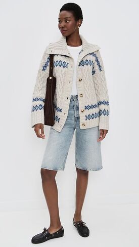 Faherty Womens Highland Fairisle Cardigan in Saudi Arabia