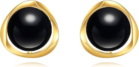 14K Gold Freshwater Pearl Earrings Solid Gold Dangle Drop 8 MM Pearl Earrings Jewelry Gifts for Women (stud) in Saudi Arabia