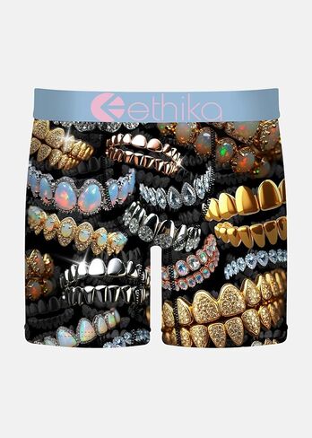 Ethika Men’s Mid Boxer Brief, 4-Way Stretch Performance Underwear - Shine Language in Saudi Arabia