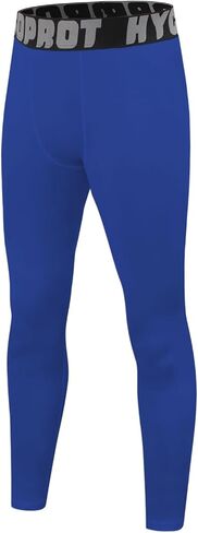 HYCOPROT Boys' Compression Pants Youth Leggings Tights Kids Athletic Sports Base Layer for Running Football Basketball in Saudi Arabia