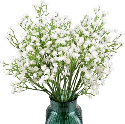 Baby’s Breath Flowers Bulk – White Real Touch Gypsophila Bouquets Faux Baby Breath for Wedding Decor, Centerpieces, DIY Floral Arrangement, Party and Home Decorations (12Pcs) in Saudi Arabia