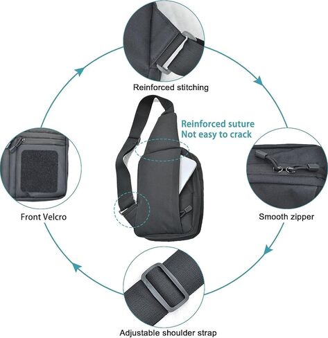 Crossbody Shoulder Bag for Men - Ccw Sling Bag - Tactical Crossbody Bag in Saudi Arabia