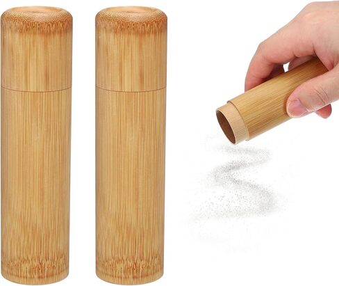 uxcell 2pcs Bamboo Scattering Urn, 5.1" x 1.4" Small Cremation Tube with Lid Mini Keepsake Brown for Male Female Pet Dog Brown in Saudi Arabia