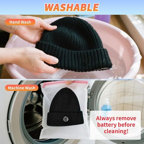 Heated Hat, Electric Rechargeable Battery Heated Hat for Women, Rechargeable Warm Winter Cap for Outdoor Sports (Black) in Saudi Arabia