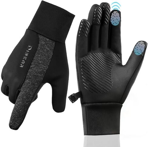 GXCROR Winter Gloves Women Men Ski Snow Gloves Liner Thermal Warm Fleece Touch Screen in Saudi Arabia