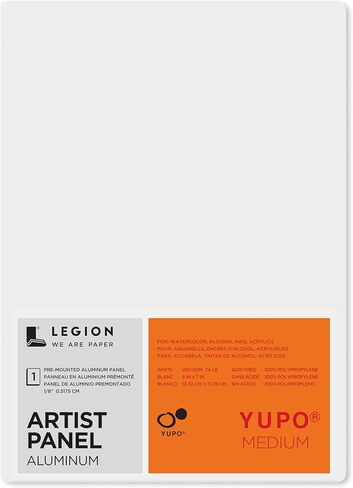 لوحة Legion Artist، ألومنيوم مصقول مركب مقاس 1/8 بوصة مع ورق YUPO متوسط ​​200 جرامًا للمتر المربع، 8 × 10 بوصة للوسائط الرطبة in Kuwait
