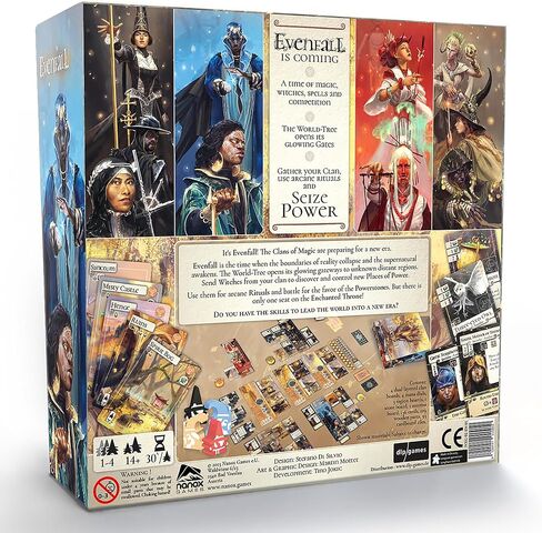 Evenfall - Strategy Board Game, Engine-Builder Card Game, Boundaries of Reality & Supernatural Dissolve, Ages 14+, 1-4 Players, 60+ Minutes in Saudi Arabia