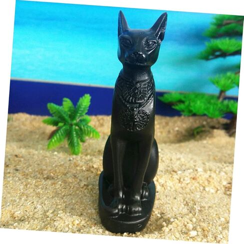 Egyptian Cat God Ornament Resin Cat Decoration for Home Decor Desktop Adornment Ancient Egyptian Craft Unique Cat Figurine for Tabletop Display in Saudi Arabia