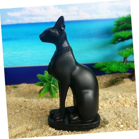 Egyptian Cat God Ornament Resin Cat Decoration for Home Decor Desktop Adornment Ancient Egyptian Craft Unique Cat Figurine for Tabletop Display in Saudi Arabia