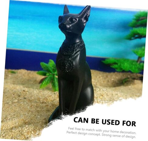 Egyptian Cat God Ornament Resin Cat Decoration for Home Decor Desktop Adornment Ancient Egyptian Craft Unique Cat Figurine for Tabletop Display in Saudi Arabia