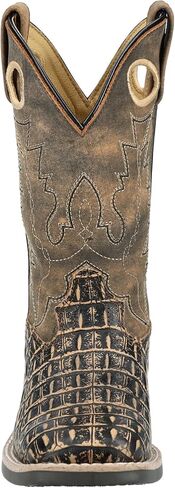 Smoky Mountain Western Boots Boys Gator Print Black Brown 3401C in Kuwait