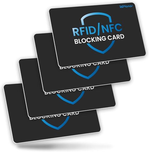 RFID Blocking Card 6 Pack, Contactless NFC Debit Credit Card Passport Protector, RFID Card Blocker for Men & Women, One Card Protects Entire Wallet in Kuwait